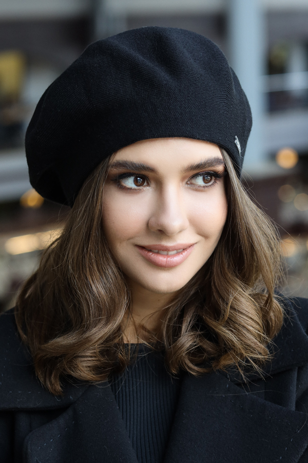 

Берет «Виста» Braxton 25129001 56-59 см черный 6070