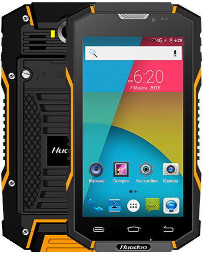 

Защищенный мобильный телефон Huado HG06 orang 2 сим 6000mAh