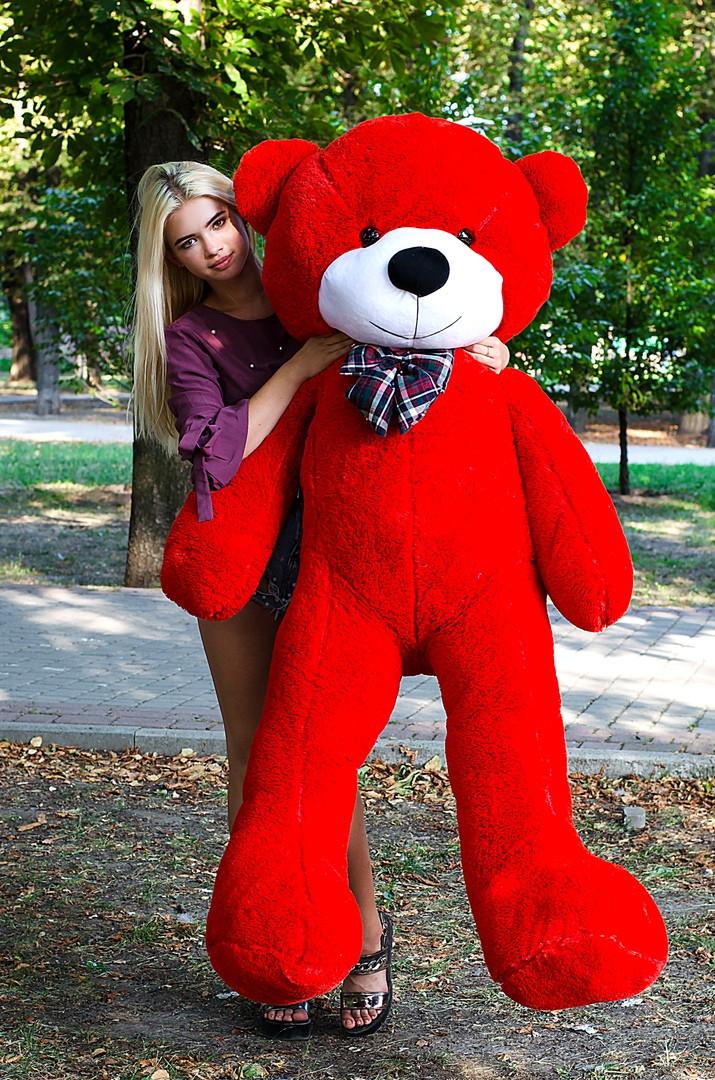 

Мягкая игрушка NEHILO плюшевый мишка Нестор 200 см Красный