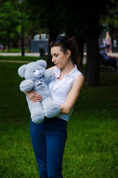 

Мягкая игрушка NEHILO плюшевый мишка Рафаэль 50 см Серый