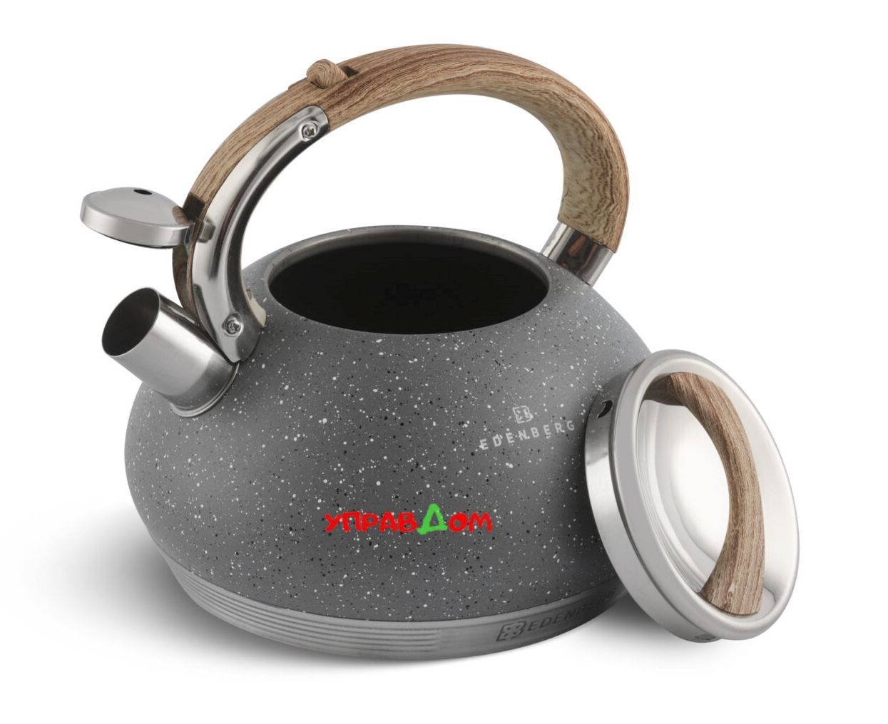 

Чайник из нержавеющей стали со свистком Edenberg 3.0 л Серый (EB-8811GR)
