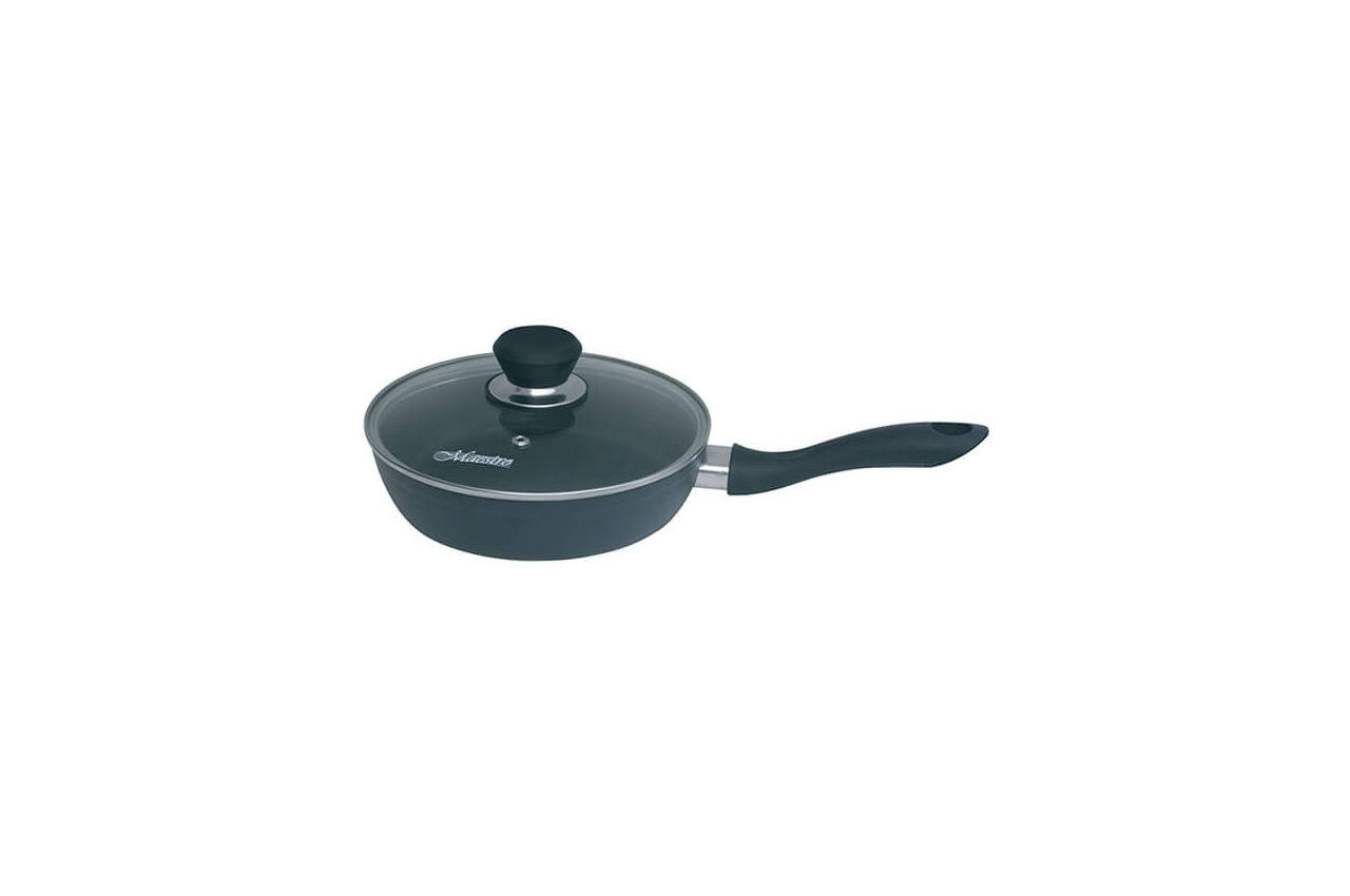 

Сковорода антипригарная Maestro MR-1205-24 240 мм с крышкой MR-1205-24