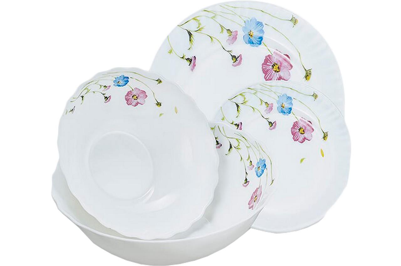 

Набор посуды жар-стекло Maestro MR-30066-19S 19 ед. "васильки" MR-30066-19S