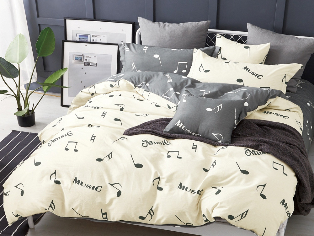 

Комплект постельного белья Music Krispol двуспальный GOLD LUX 180*220(420.154341)