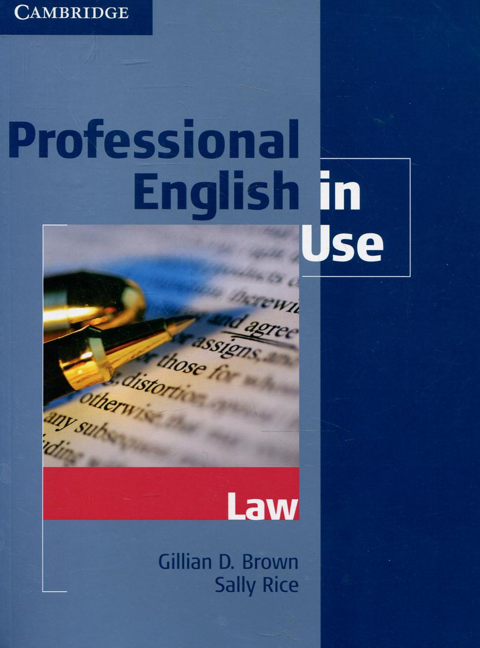 

Professional English in Use. Law