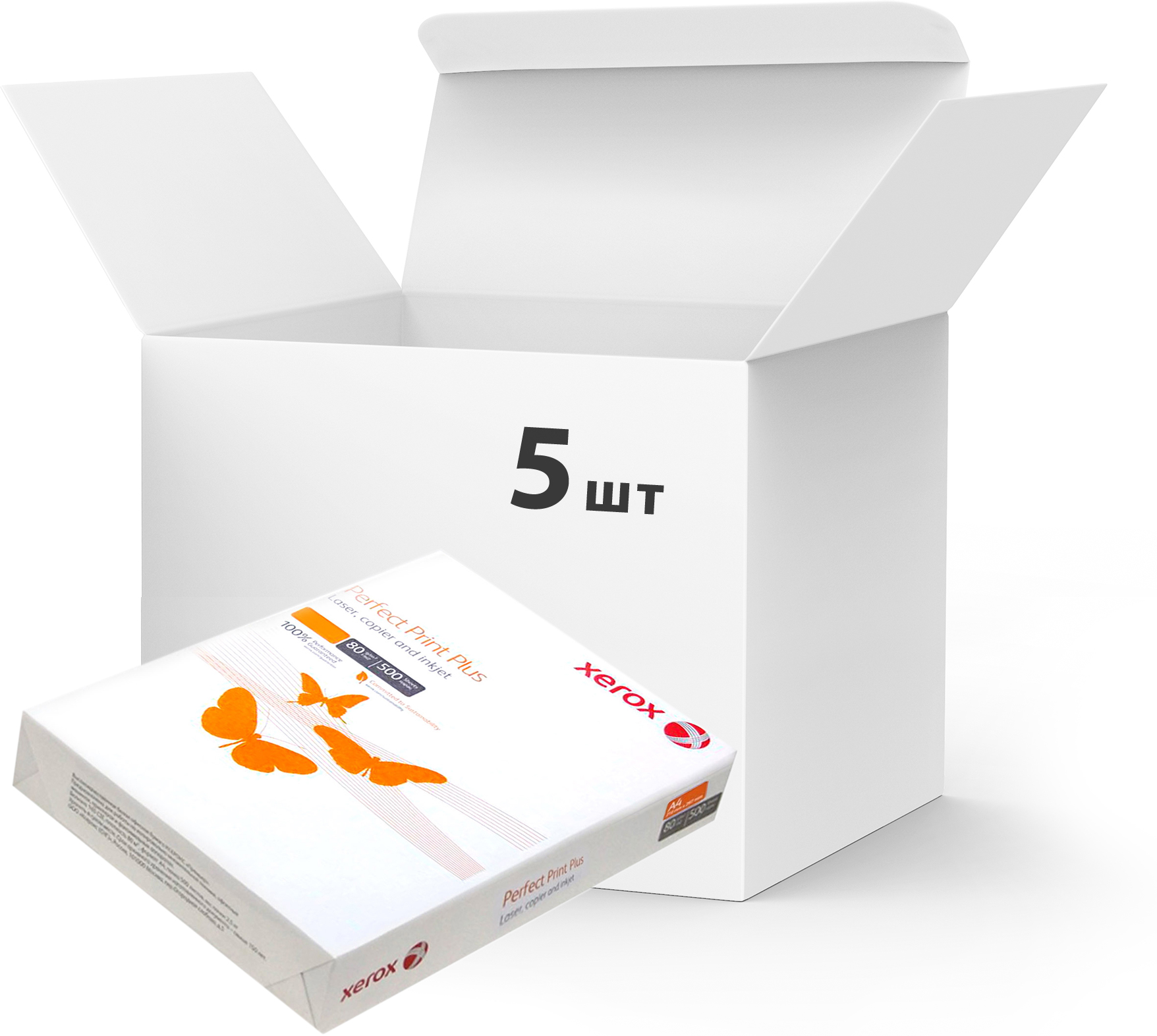 

Набор бумаги офисной Xerox Perfect Print Plus A4 80 г/м2 класс С белой 500 листов х 5 пачек (6417489021954)