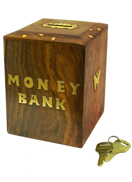 

Копилка деревянная с надписью "Money Bank" (кд-56)