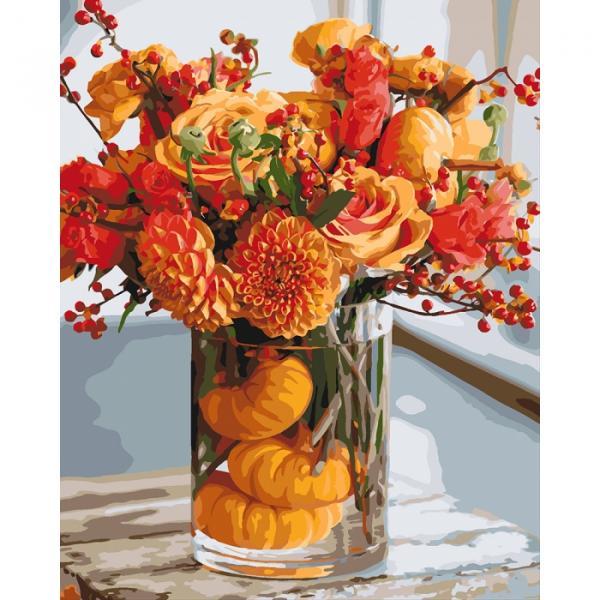 

Набір для розпису за номерами Идейка Осіння гармонія 40х50 см (КНО3063-mt)