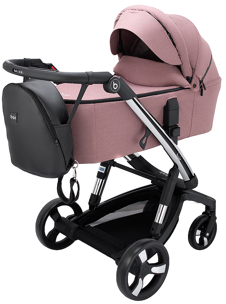 

Коляска 2 в 1 Bair Electra B-touch system BE-04 dark pink (розовый)