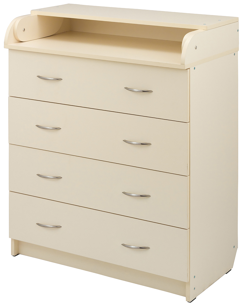 

Пеленальный комод Babyroom Комод 4 тел.Big 102x80x50 ваниль