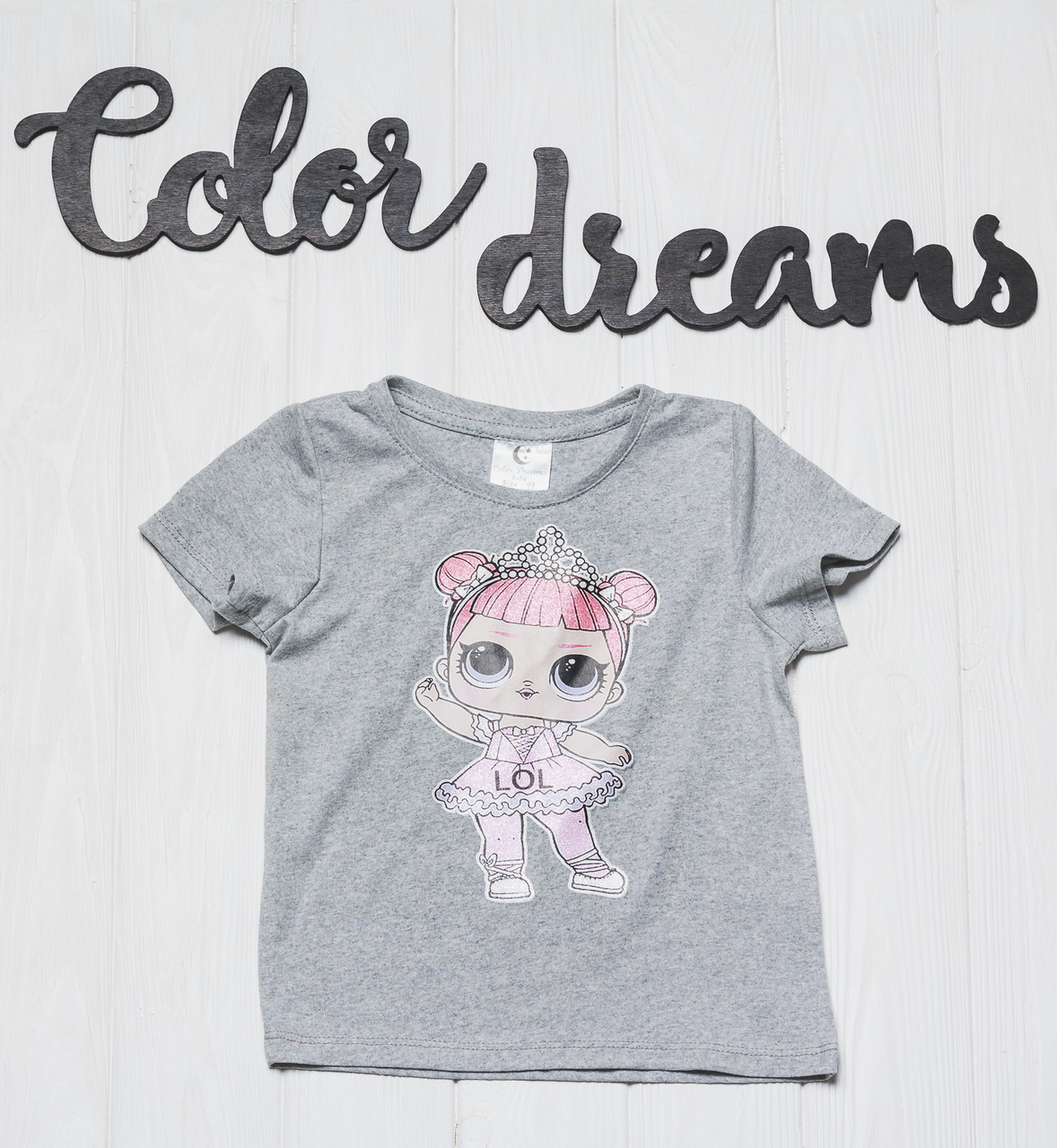

Футболка Color Dreams 1045/1 122 Серая