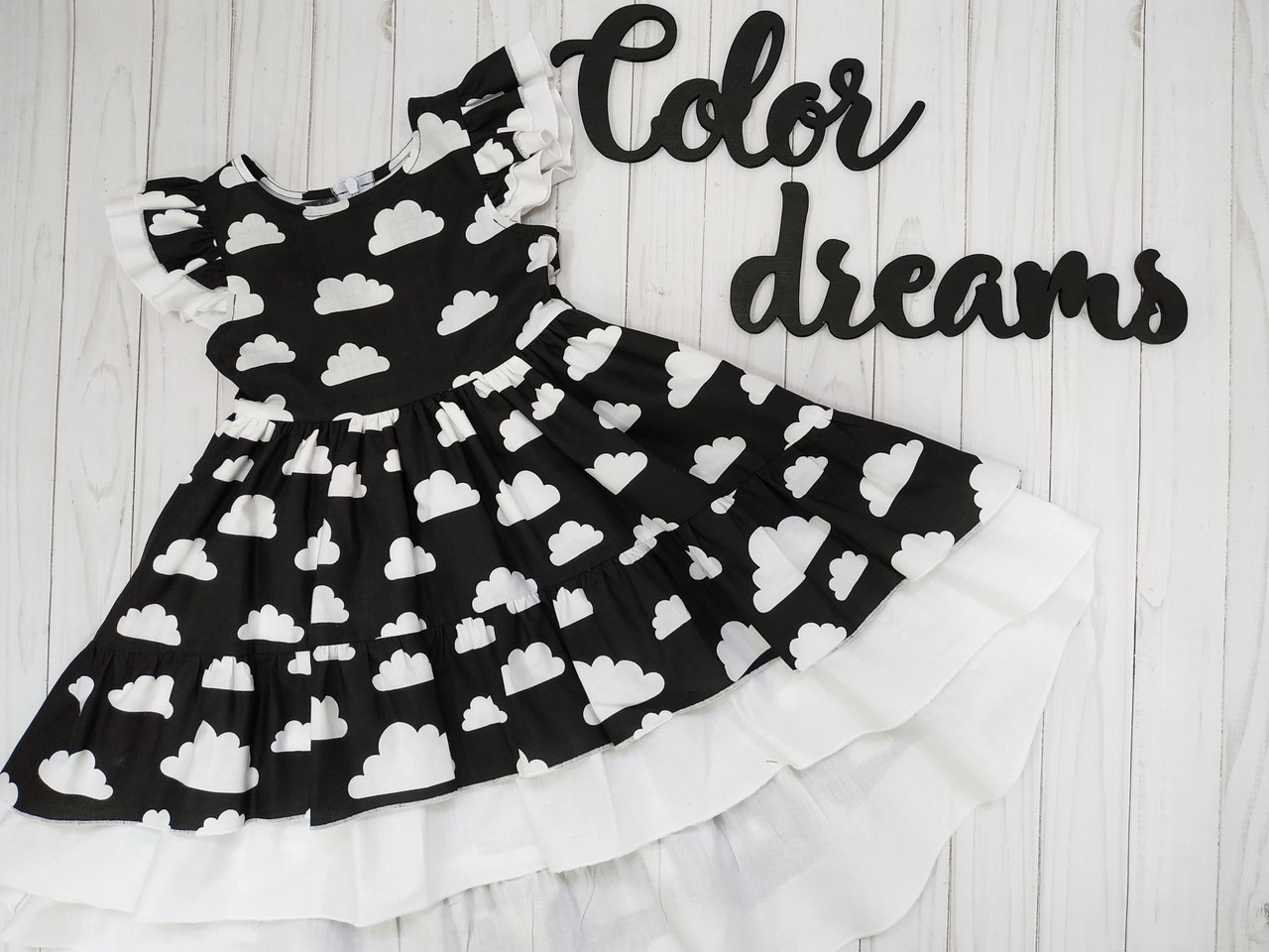 

Платье Color Dreams 10919/127 104 Черно-белое