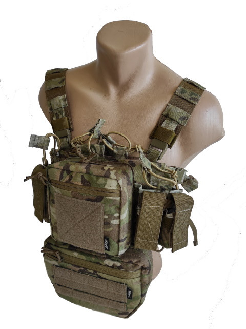 

Нагрудник AKINAK D3 Chest rig с напашным подсумком Мультикам