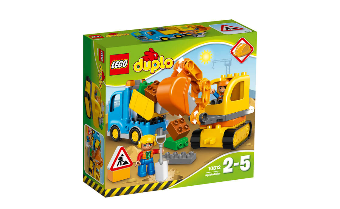 

Конструктор LEGO DUPLO Вантажівка та екскаватор на гусенях 28 деталей (10812)