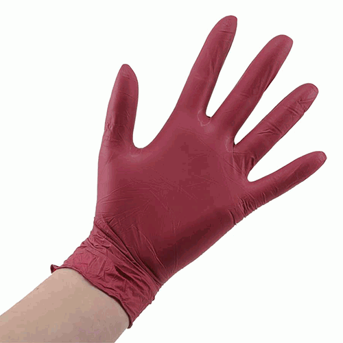 

Перчатки нитриловые STYLE GRAPE Ampri 100 шт бордовые L