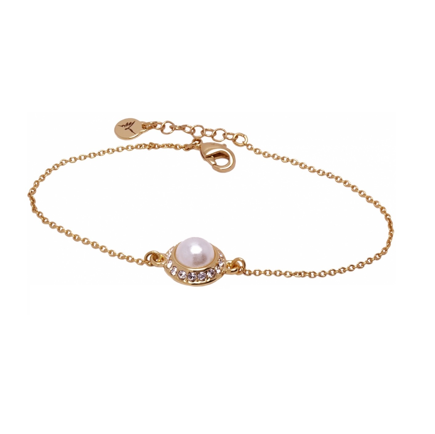 

Браслет Colibra жемчужина в оправе из кристаллов Swarovski B15/SM/12Au, размер 18-20 см