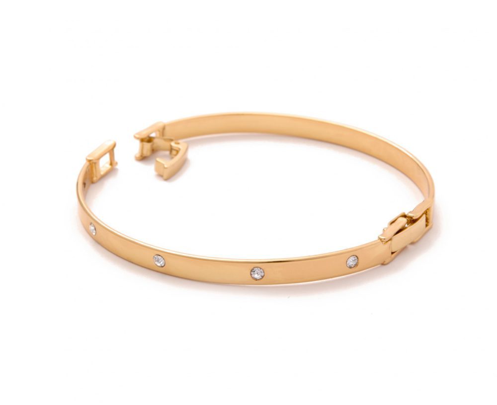 

Браслет Colibra из двух звеньев с кристаллами Swarovski в позолоте B13565Au, диаметр 6,5 см