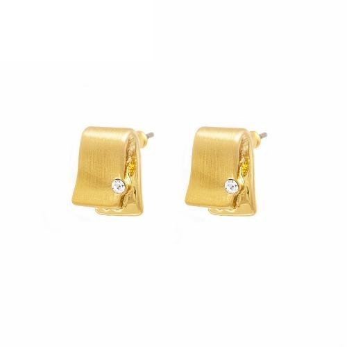 

Серьги Colibra прямоугольники с кристаллами Swarovski и матовым покрытием P7372Au-mat