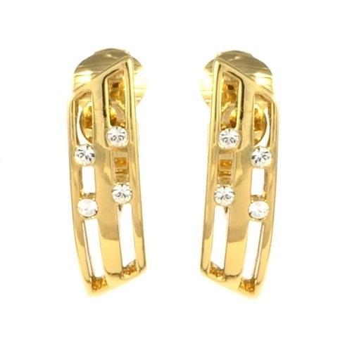 

Клипсы Colibra в позолоте 24 карата и с кристаллами Swarovski E8675Au