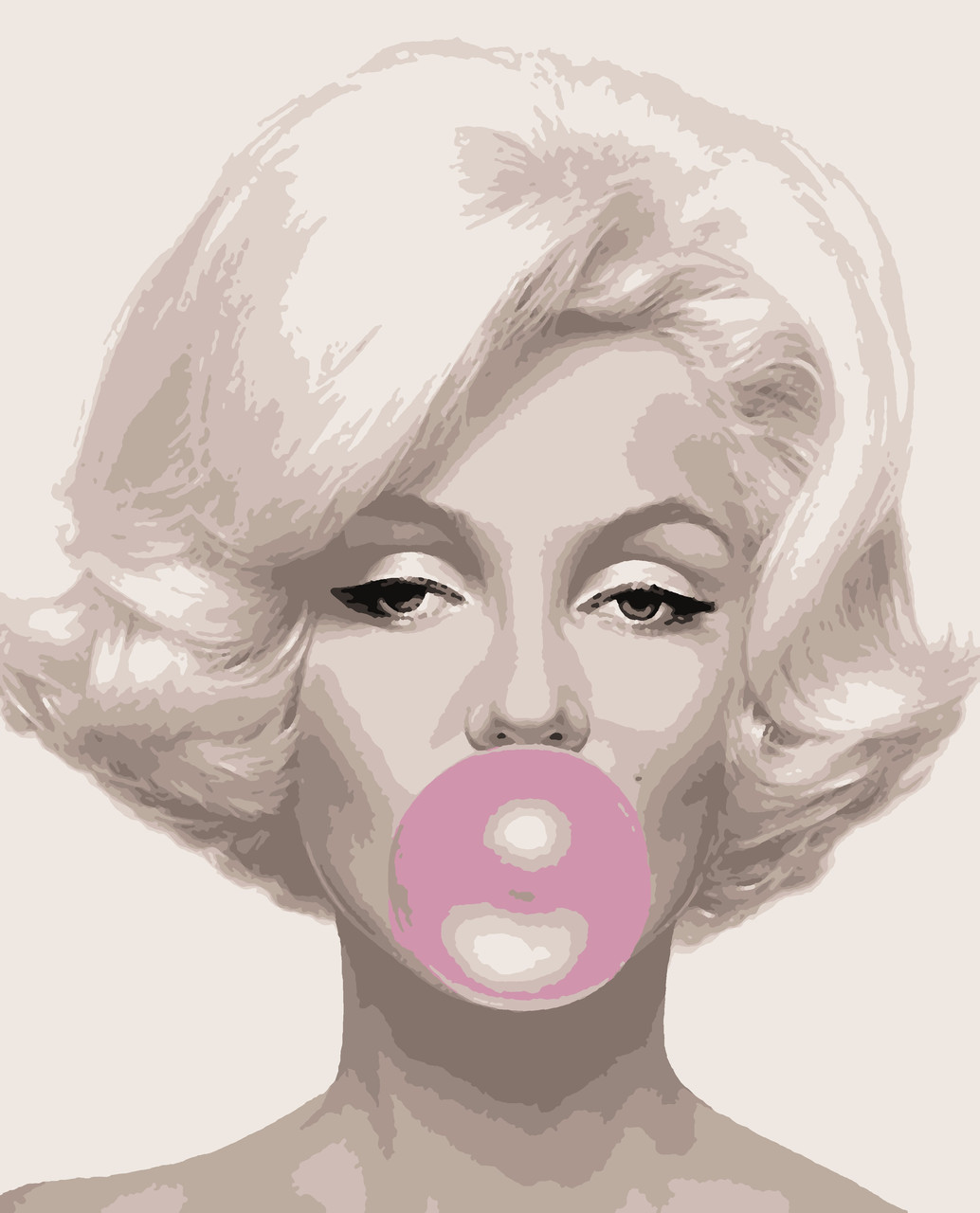 

Картины по номерам "Чарівна Мерилін" 40*50см