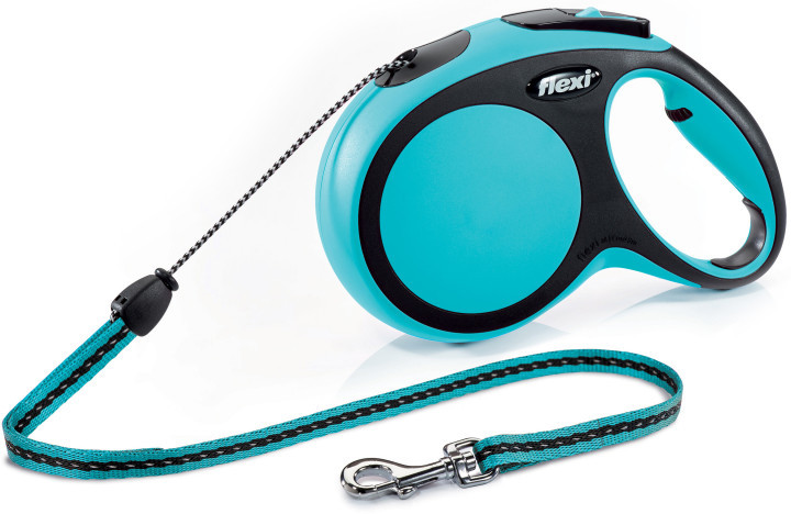 

Поводок - рулетка трос 8 м до 20 кг New COMFORT Cord Leash M синяя Flexi BGL-FL-94