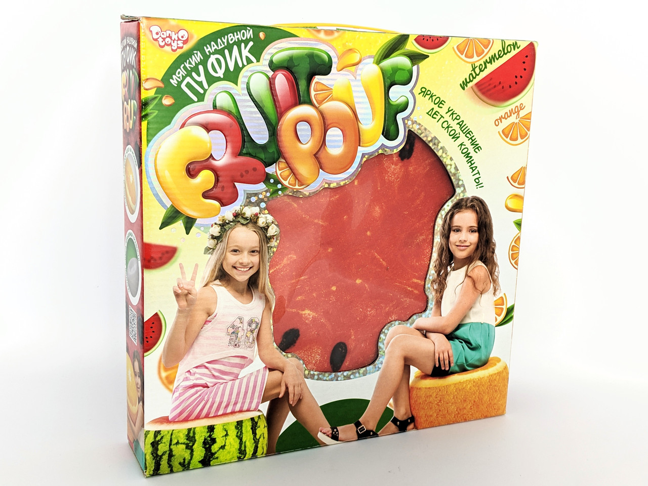 

Мягкий надувной пуфик Danko Toys Fruit Pouf арбузик