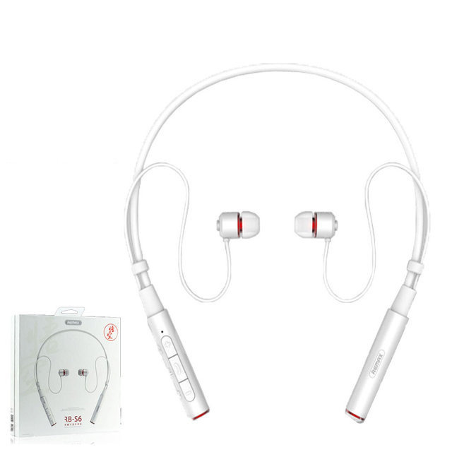 

Беспроводные Bluetooth стерео наушники Remax Sporty RB-S6 Original White для бега и занятия спортом