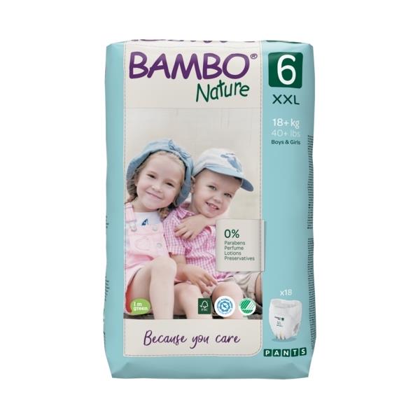 

ЭКО Подгузники-трусики Bambo Nature Pants 6 (18+ kg) 18 шт. Bambo Nature (10000192)