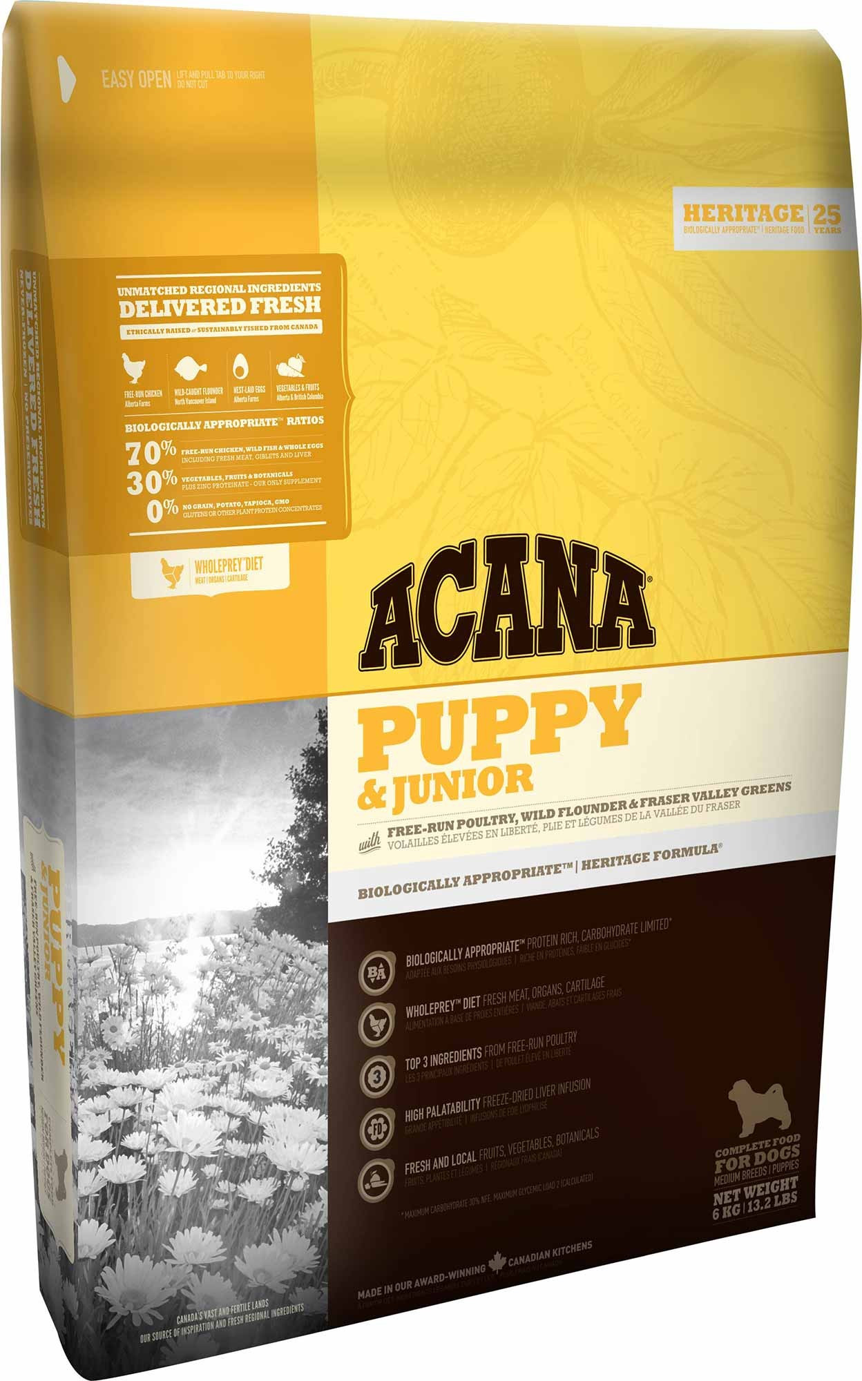

Сухий Корм ACANA PUPPY and JUNIOR для цуценят з м’ясом курчат 6 Кг (064992500603) (a50060)
