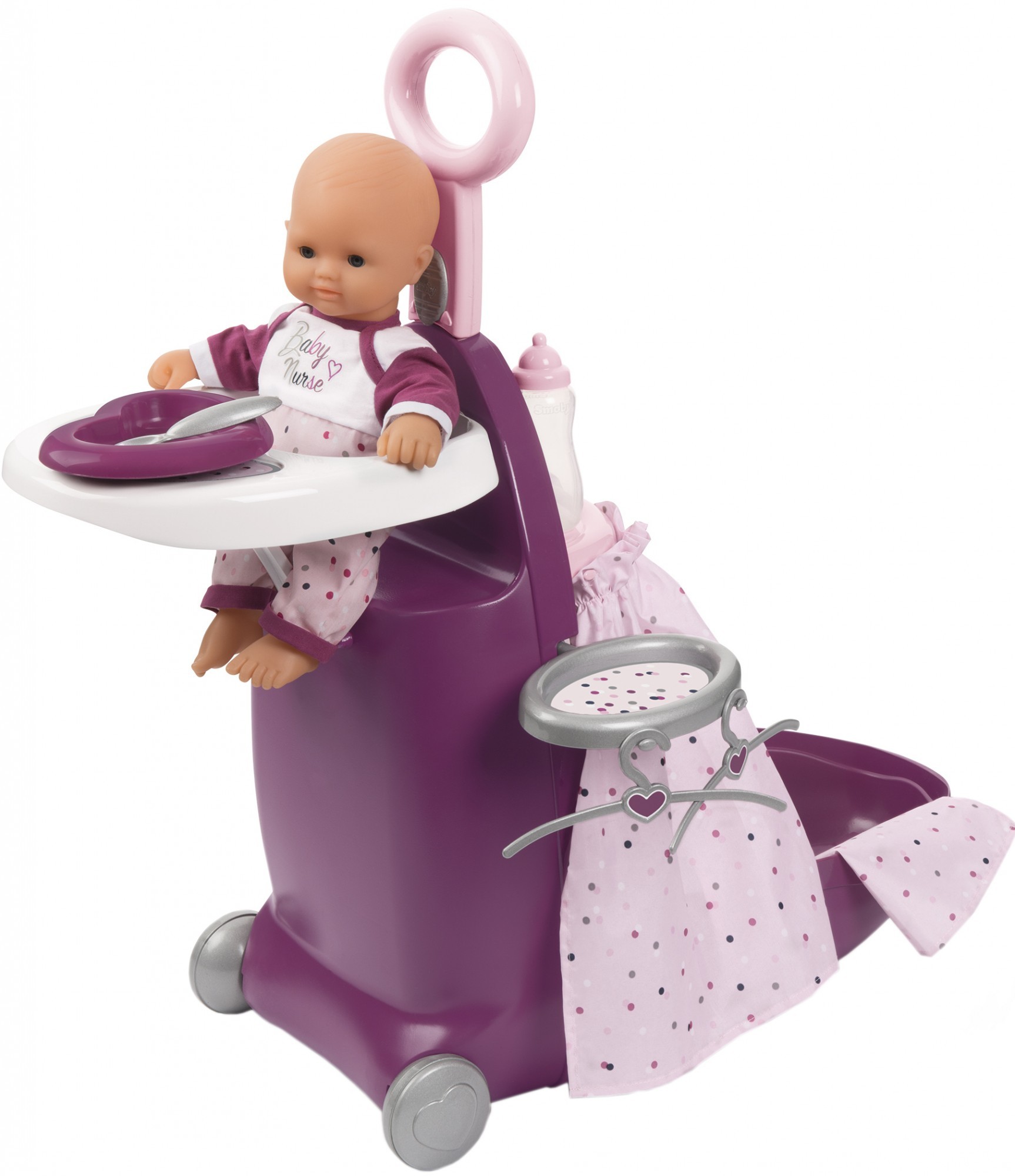 

Игровой набор Smoby Toys Baby Nurse Прованс раскладной чемодан 3 в 1 с аксессуарами (220346)