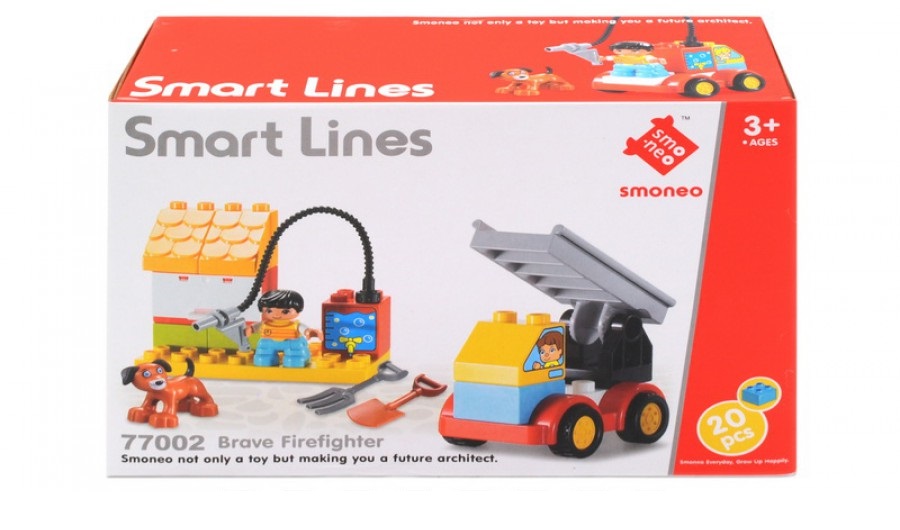 

Конструктор Smoneo Smart Lines, Храбрый пожарный, 77002