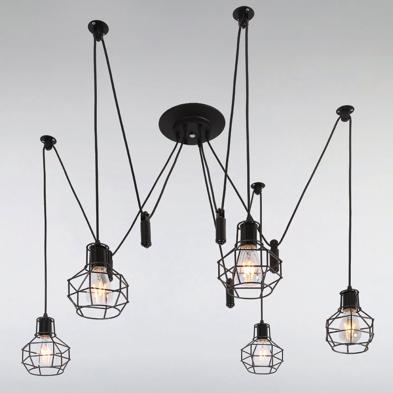

Люстра подвесная Light House LS-13978/5 BK черная