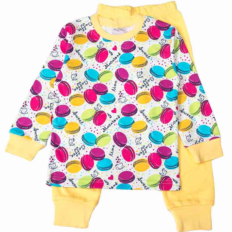 

Пижама Interkids Макароны 8 лет 128 см Желтая 4302