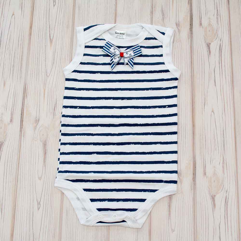 

Боди Interkids Морячка 0-3 мес 62 см Черно-белый 4296