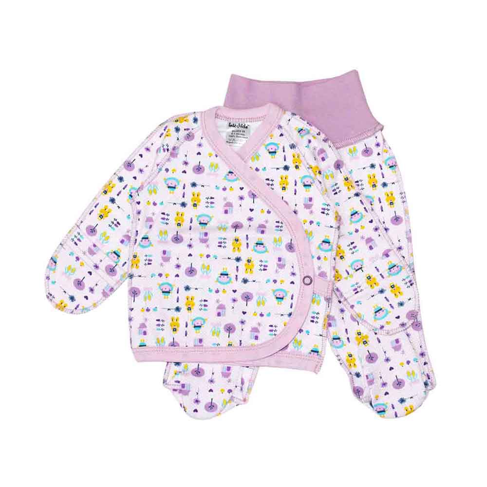 

Комплект Interkids Зайчики 0-3 мес 62 см Розовый 2301