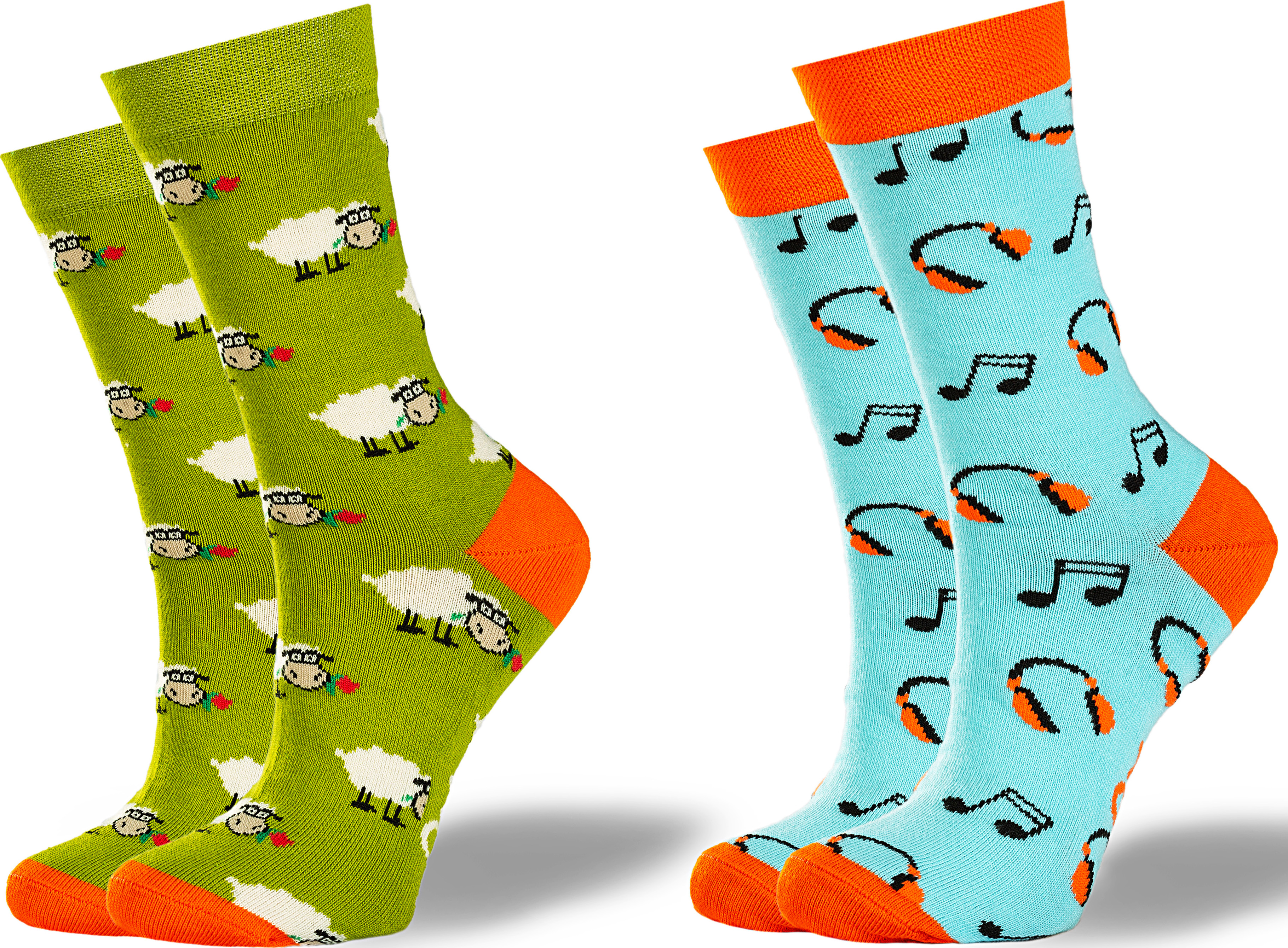 

Носки GoodSox Lovely Sheep + Music On 337 35-40 2 пары Зеленый/Бирюзовый