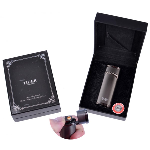 

Зажигалка подарочная Tiger (Турбо пламя) №3567 Black