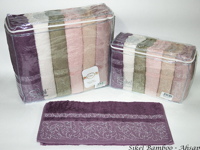 

Набор полотенец для лица Sikel Bamboo 50*90см бамбуковые банные Ahsap 6шт