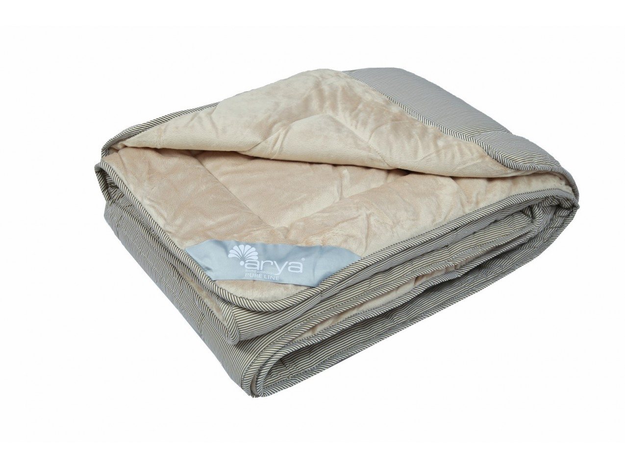 

Одеяло Arya Pure Line Sophie Brown Евро 195*215 см микрофибра+микроплюш/силиконовые шарики коричневое арт.TR1001159