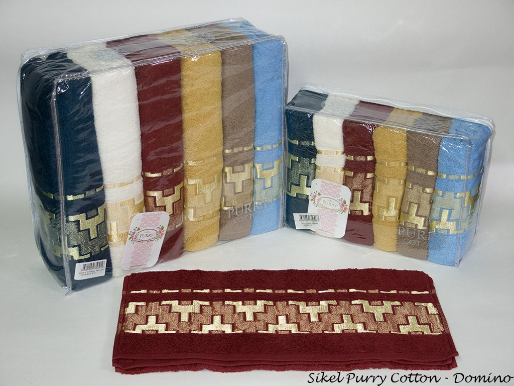 

Набор полотенец для лица Purry Cotton 50*90 см махровые банные Domino 6шт