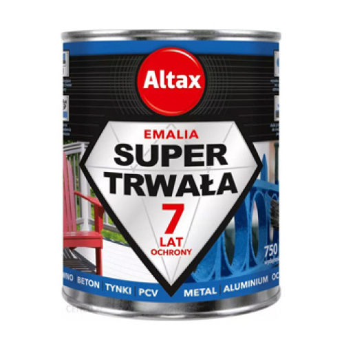 

Супер стойкая эмаль Altax Super Trwala Emalia универсальная для наружных работ черная глянцевая