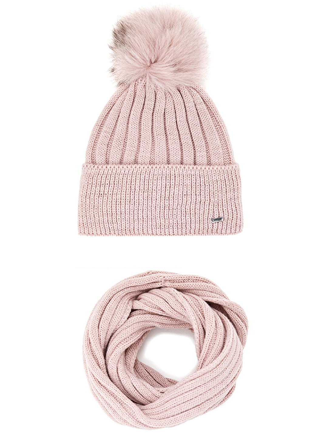 

Комплект вязаный AMOO emporio, HW150Pset, пудра