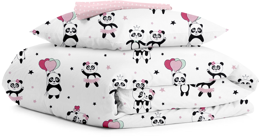 

Комплект постельного белья Cosas Panda Love Rose Dots 155х215