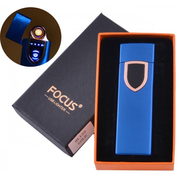 

USB зажигалка в подарочной коробке Focus (Спираль накаливания) №HL-135 Blue
