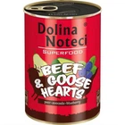 Влажный корм для собак Dolina Noteci Superfood с говядиной и гусиным сердцем