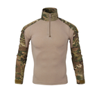 Тактическая рубашка Lesko A655 Camouflage XXL (38 р) кофта с длинным рукавом камуфляжная армейская для военных - изображение 1