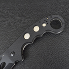 Ніж складаний керамбит Emerson Super Karambit (довжина: 20см, лезо: 9см) чорний, з шайбою emerson - зображення 4