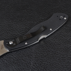 Нож складной керамбит SPYDERCO Civilian С12GS (длина: 23.0см, лезвие: 10.5см), черный - изображение 4
