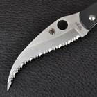 Нож складной керамбит SPYDERCO Civilian С12GS (длина: 23.0см, лезвие: 10.5см), черный - изображение 8