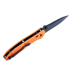 Нож складной Ganzo G7393 (длина: 205мм, лезвие: 87мм, черное), оранжевый - изображение 2